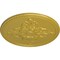 Ekena Millwork Milton Ceiling Medallion (Fits Canopies up to 7 7/8"), Hand-Painted Rich Gold, 40 5/8"OD x 1 3/4"P CM40MIRGS - alternate 3